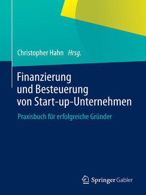 cover image of Finanzierung und Besteuerung von Start-up-Unternehmen